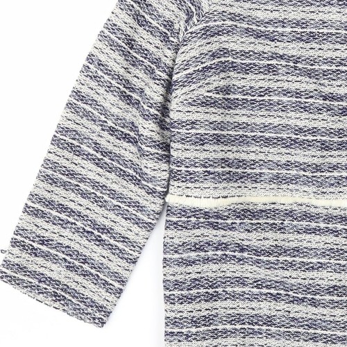 Monsoon Womens Blue Cotton BlendBlazer Size 14 - Picture 12 of 12