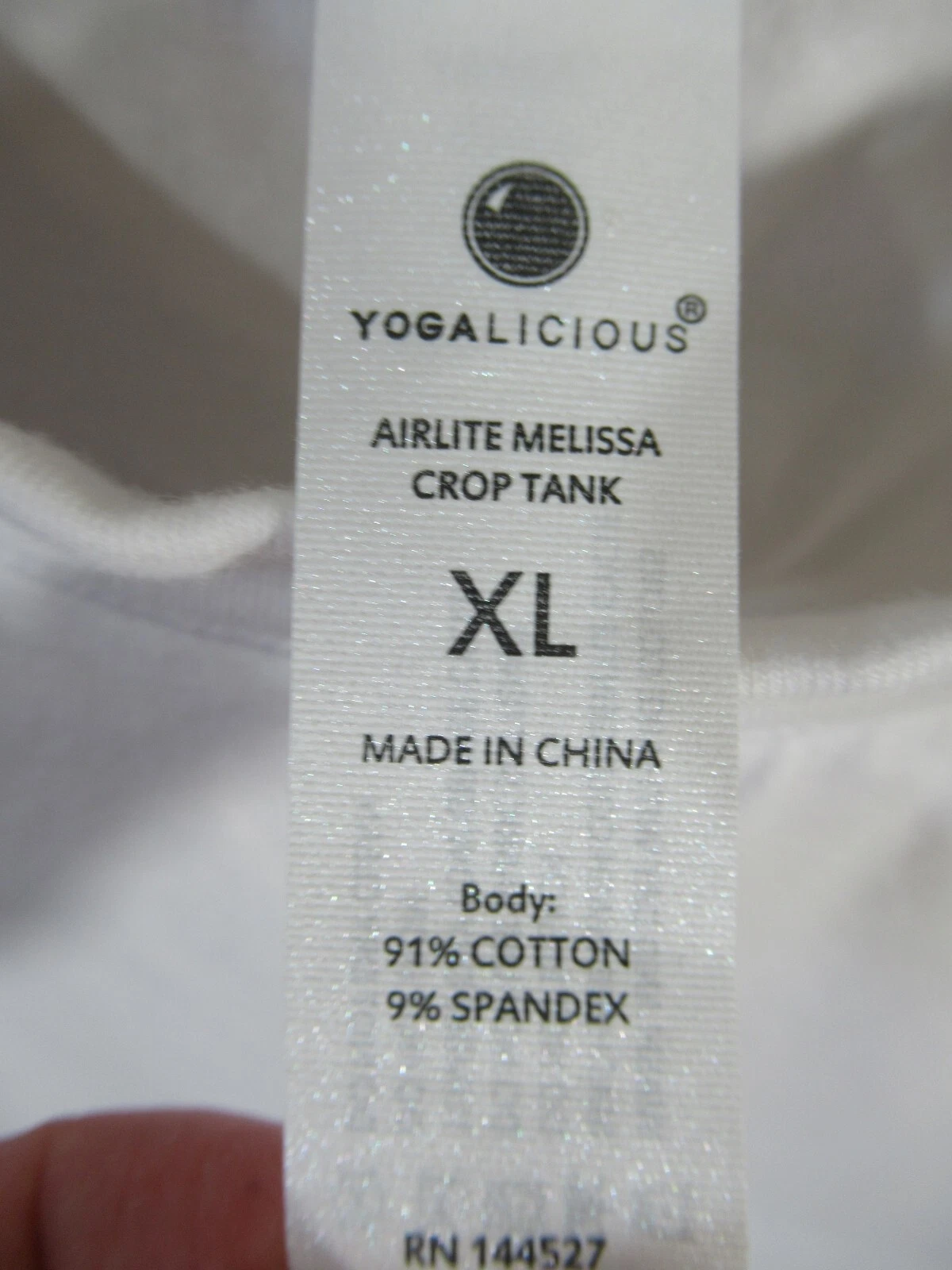 yogalicious airlite melissa solid mockneck tank-top