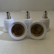 5 Pc Light Bulb Socket Adapter E12 to E26/E27 Base Chandelier Converter US