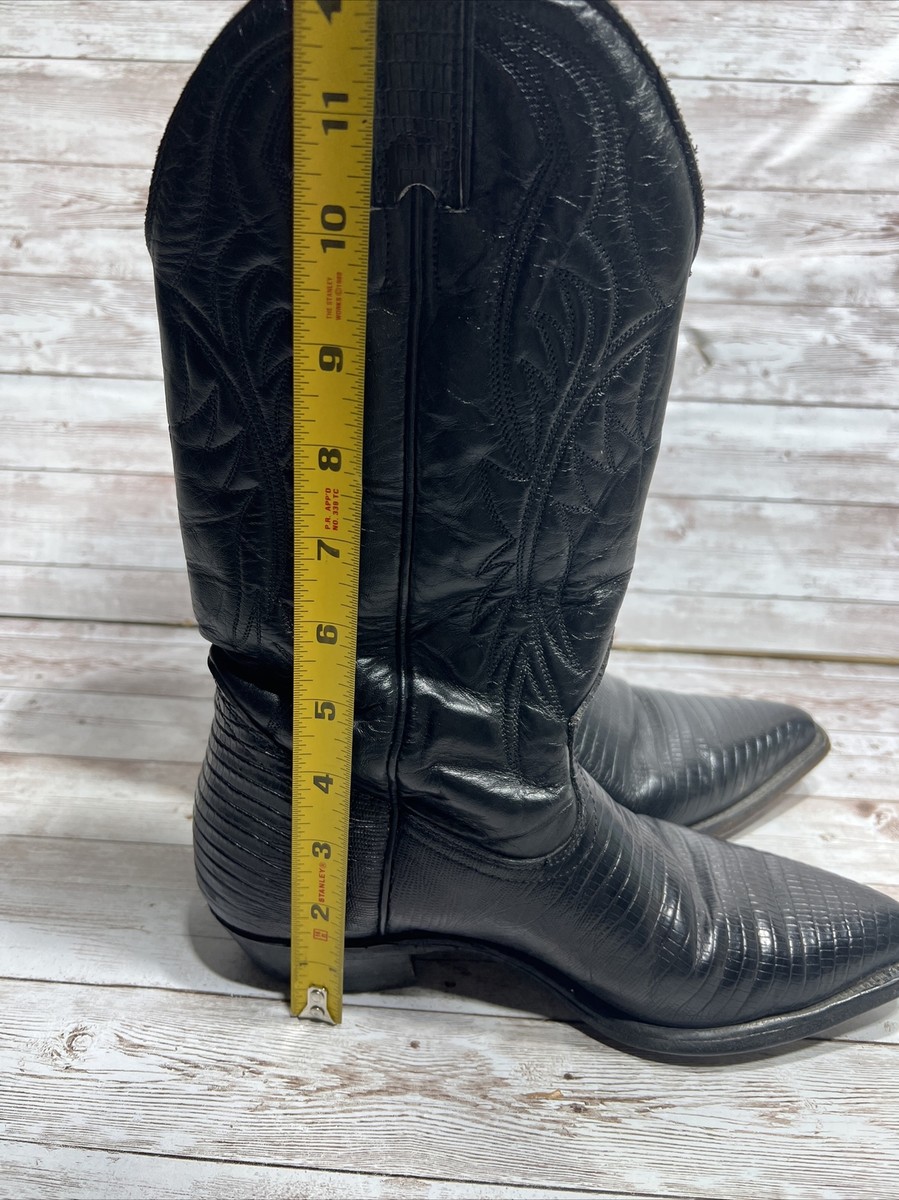 Bottes De Cowboy Boulet Pour Femme, 8.5C, Noir Et Bleu, Made In Canada