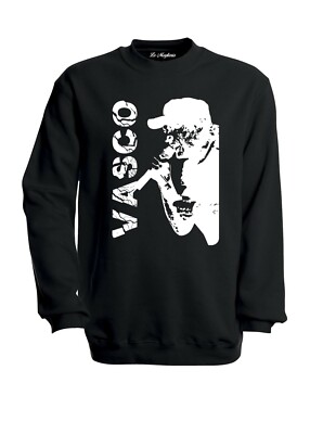 Sweatshirt von Vasco Rossi Tour Mod. Blasco Unisex Herren Damen Baby Kragen v2