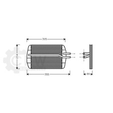 Wärmetauscher Innenraumheizung für Ford Fiesta IV 1.8 Di Bj.00-02