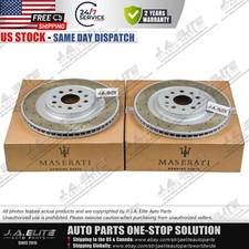 2pcs Rear Brake Rotor With Holes fit Maserati Quattroporte Ghibli 17+, 670035019