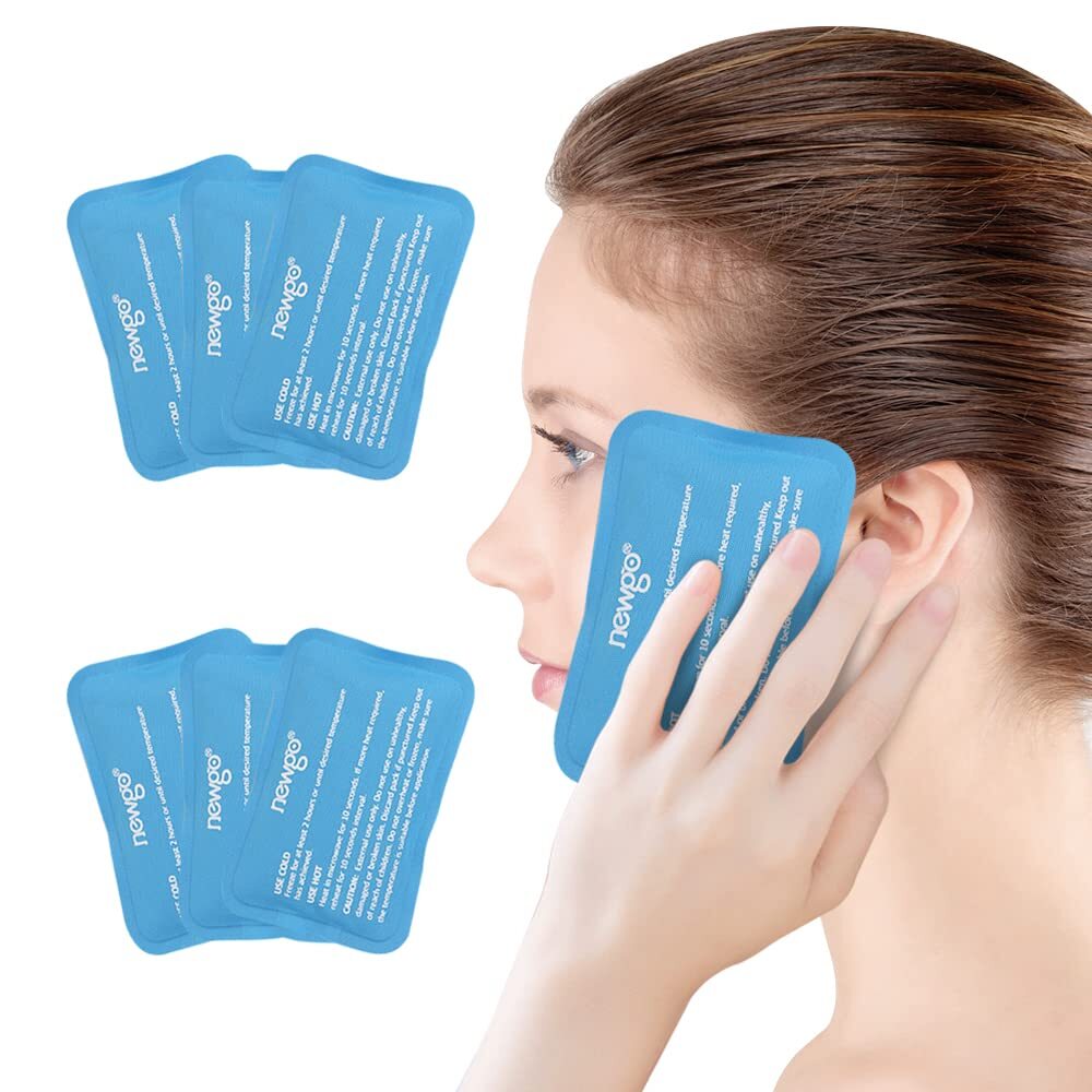 Mini Ice Packs (6 Packs) Cold Packs for Injuries Reusable, Face Ice Pack for ...