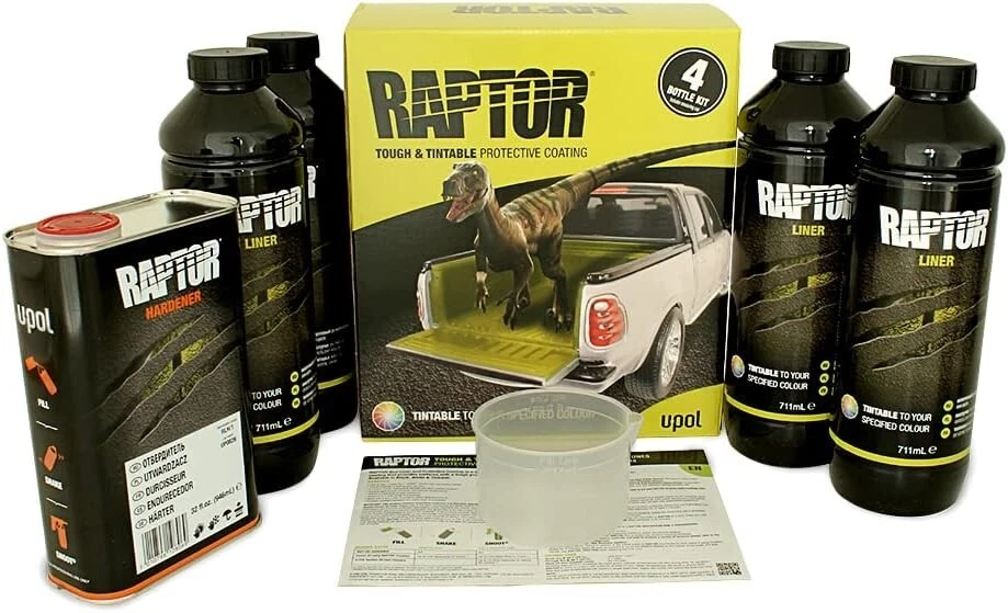 U-Pol Raptor Kit Vernice ruvida antigraffio 4L + indurente UPOL - COLORABILE - Bild 2 von 4