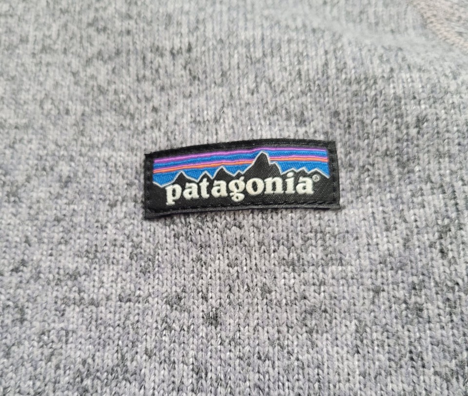 Patagonia Womens Better Sweater Sz XS 1/4 Zip Heathered Purple Fleece