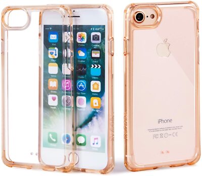 iPhone 6, 6s, 7, PLUS Jpagoda Gold Clear Bumper Anti-shock Case Cover  Thin