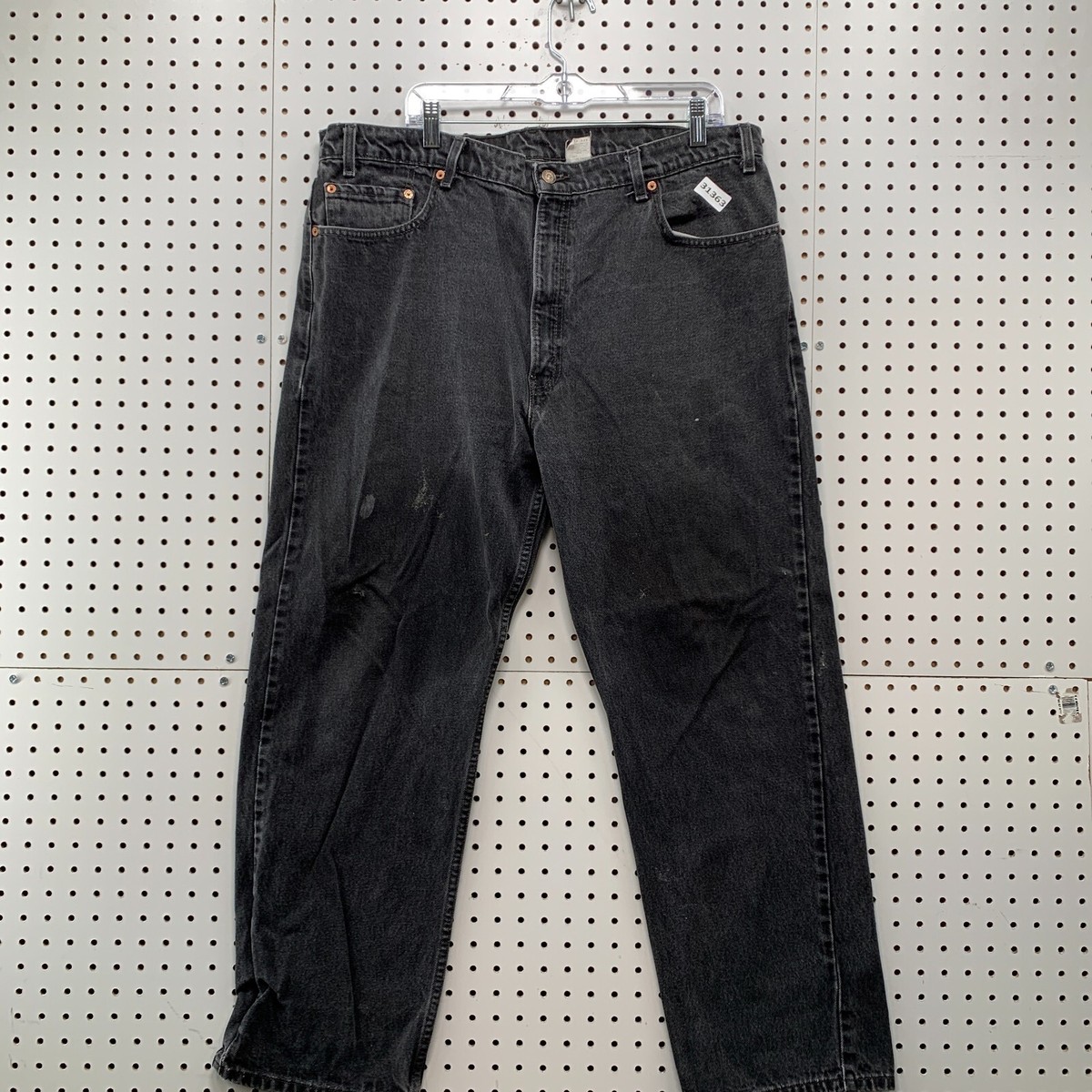 Vintage 90s Levis 505 Black Denim Jeans Mens Size Fits 40x29.5