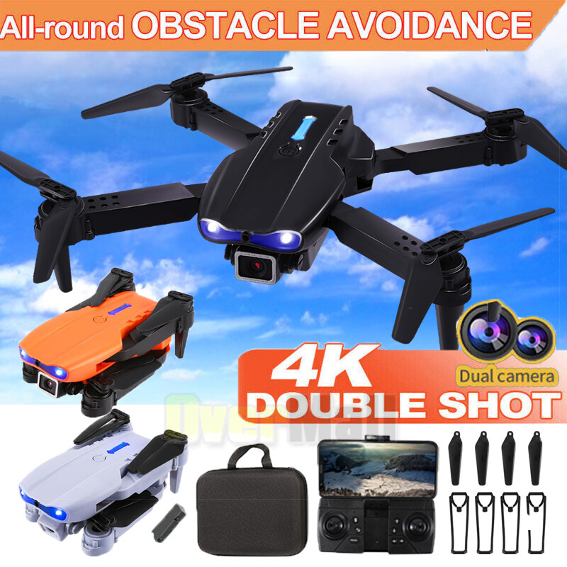 4K Professional Drone with Dual HD Cameras WiFi Wide Angle Helicopter Toy-image