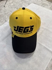 JEGS High Performance Baseball Cap Hat Yellow & Black Adjustable * Bx73