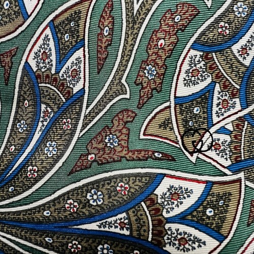 Genuine GUCCI Green&Multicolor Silk Tie 58x3.5” NWOT - Picture 3 of 10