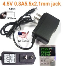 4.5V 0.8A 800mA AC/DC 110-240V Converter Adapter Wall Charger Power Supply Mains