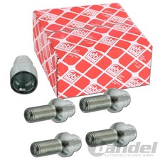 4 FEBI FELGENSCHLÖSSER FELGENSCHLOSS-SATZ Kugelbund für VW ALUFELGEN STAHLFELGEN