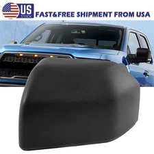 LH Driver Left Side Rearview Top Mirror Cover Cap For Ford F-150 F150 2015-2020