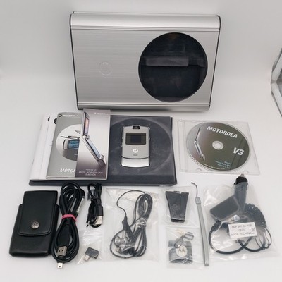 Motorola V3 Klapphandy Handy Vintage Mobiltelefon inkl. Zubehör - Metall OVP  