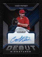 2022 Panini Prizm Debut Signatures Cody Poteet #DS-CP Auto 0s1o