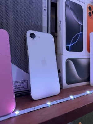 Apple iPhone 16e SIM Locked to Cricket Wireless 128GB Memory, 100% Battery