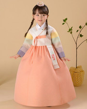 Kids Korean Hanbok Dress Girls Traditional Outfit Lunar New Year Costume