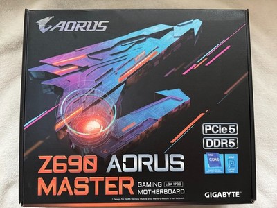 AORUS Z690 AORUS MASTER ATX Gaming Motherboard LGA1700 PCIe DDR5 Intel Multi-GPU