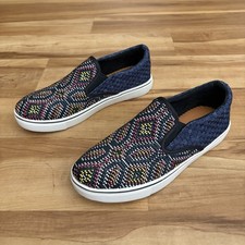 Bernie Mev Women s Size USA 7 Woven Blair Slip On Geometric Pattern Memory Foam
