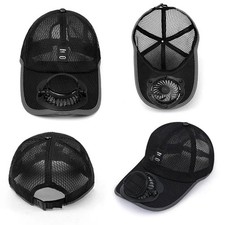 Outdoor Solar Fan Cap With USB Charging - 3-Speed Cooling Hat For Fishing Beach