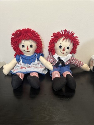 2010 Russ Applause Classic Raggedy Ann & Andy Cloth Doll 17''