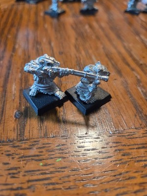 Warhammer Fantasy AOS Skaven Metal Jezzail Team Jezzalachis 1988 Jes Goodwin C