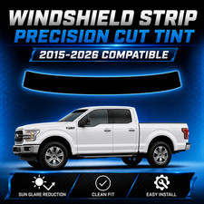 Ford F-150 Windshield Tint Strip Precut 5 15 20 35 Ceramic As1 Line Fitment