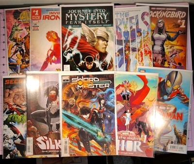 Modern Marvel Comics Lot Of 10 First Issues and Keys