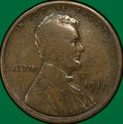 1911-D Lincoln Wheat Cent Very Good VG Coin #39587