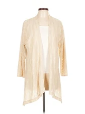 H By Halston Women Brown Cardigan L