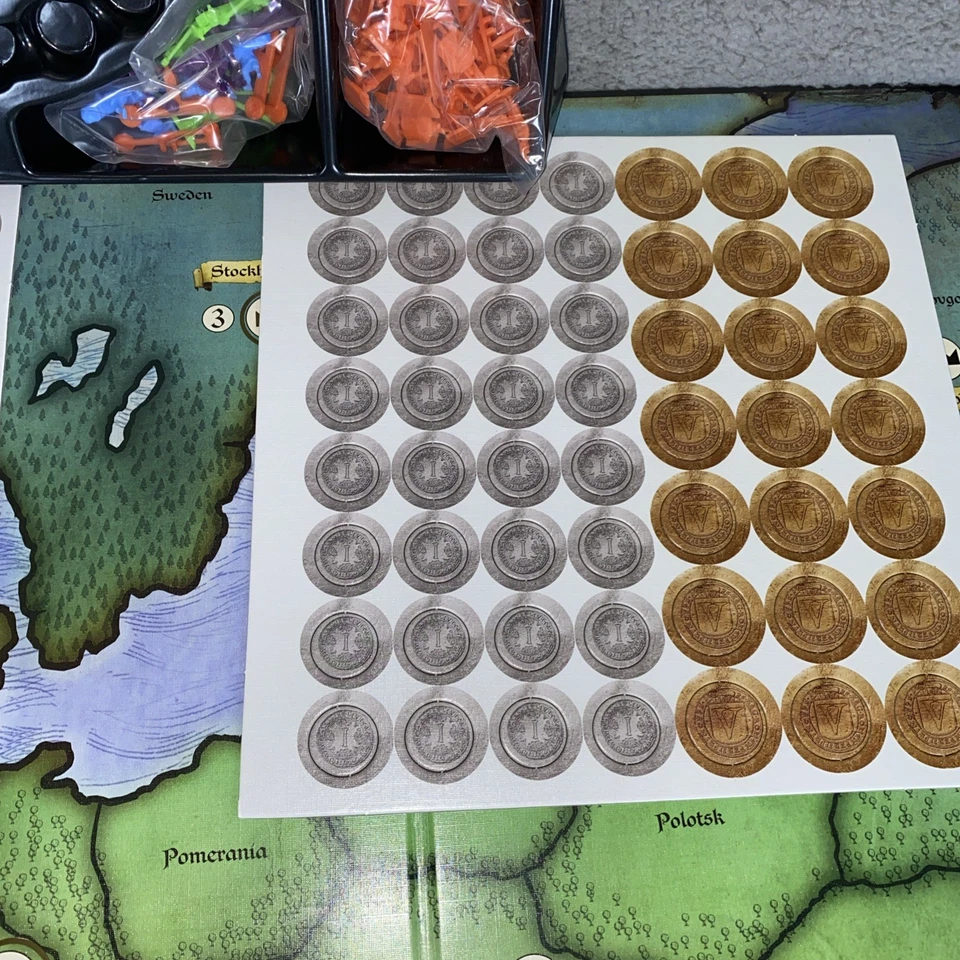 New Open Box Risk Board Game Europe Edition Medieval  War Strategy 2015 Hasbro - Image 4 of 4