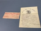 Antique 1864 Civil War Discharge Papers w/ Envelope 17th Reg.  Infantry , Ind.