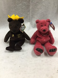 Set of 2 Salvino's Bammbeano's Plush Bears Roger Maris 9 and S Young