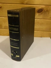 Vintage Early 20c Amberg Faux Book File Letter Box Office Supply A-Z (NEW YORK)