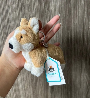 Jellycat Betty Corgi Plush Keychain   Cute Dog Bag Charm Collectible Gift NWT
