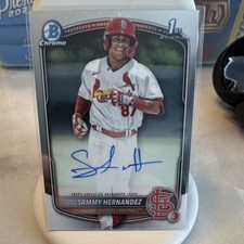 Bowman Chrome Sammy Hernandez Prospect Autographs Autograph #CPA-SH Cardinals