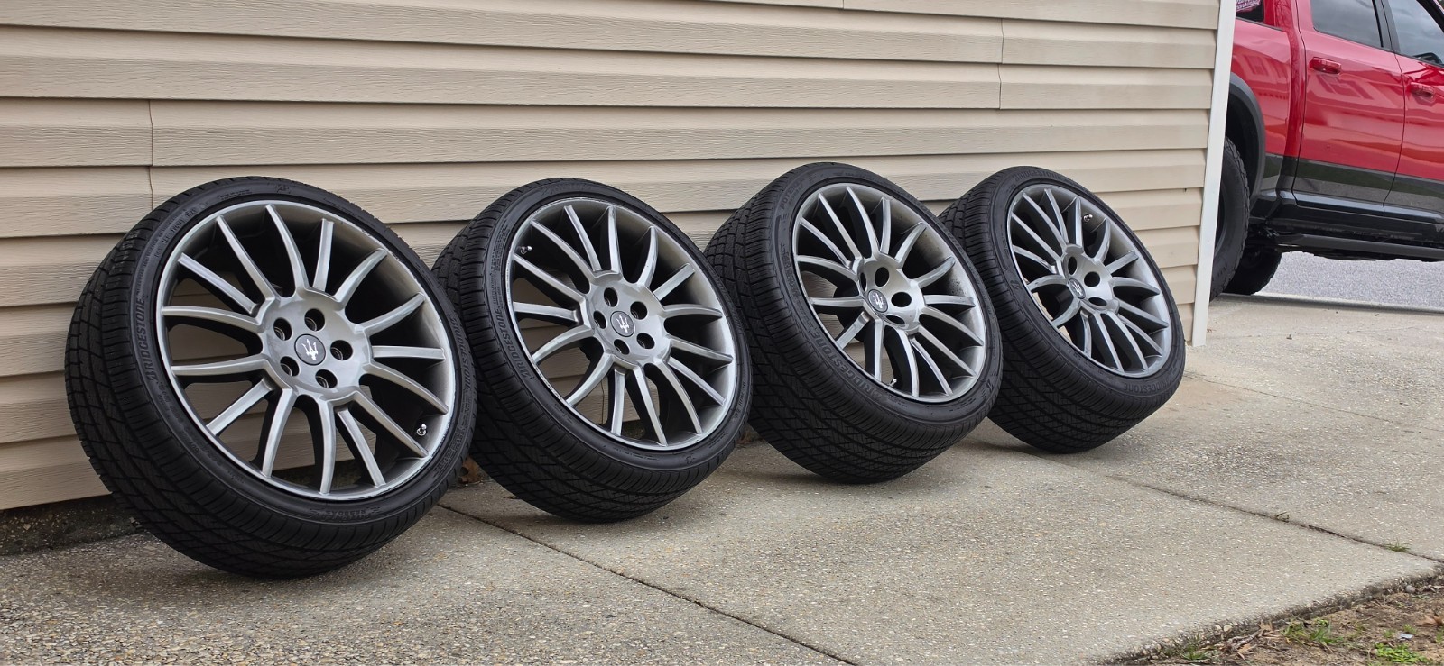 Rear Maserati GranTurismo Silver OEM Wheel 20” 03-14 Factory Original Rim 245755