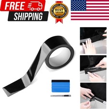 High Gloss Vinyl Tape Wrap Kit Black Out Chrome Window Door Trim 2-in X 30-ft High Gloss Vinyl Tape Wrap Kit Black Out Chrome Window Door Trim 2-in X 30-ft