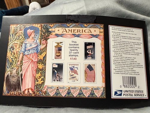 Old Glory 20 Page Collectors Booklet . Including 20 Us -37 Stamps - Picture 7 of 7