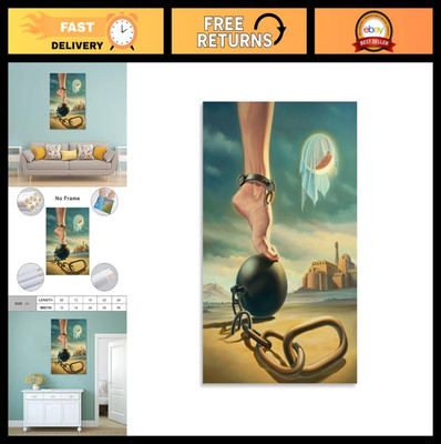 Salvador Dali Oil Painting Canvas Art Poster - Aesthetic Wall Decor 12x18in