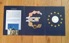 Euro Kursmünsatz Luxemburg 2002 925er Silbergedenkprägung mit Zertifikat