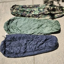 USGI 4-Piece Modular Sleep System MSS Woodland Gore-Tex Bivy Patrol Intermediate