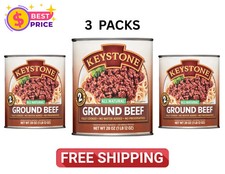 Keystone All Natural Ground Beef, 28 oz Can 3 pack