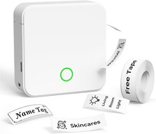 Label Maker Machine with Tape P0 Rechargeable Bluetooth Mini Label Printer Porta