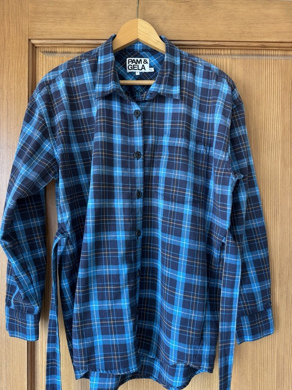Pam and Gela Plaid Long Sleeve Top. Very ROOMY and COMFORTABLE!!