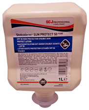 SCJ Sun Lotion SPF 50 - UVA/B/C High Protection 1L "Pure Lotion" 24.99 per litre