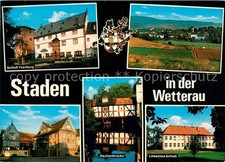 Staden Hessen Schloss Ysenburg Seufzerbruecke Loewsches Schloss Panorama