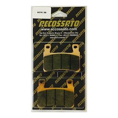 BREMSBELÄGE ACCOSSATO VORNE FÜR HONDA CBR 600 F4 SPORT 1999 > 2006 ZXC