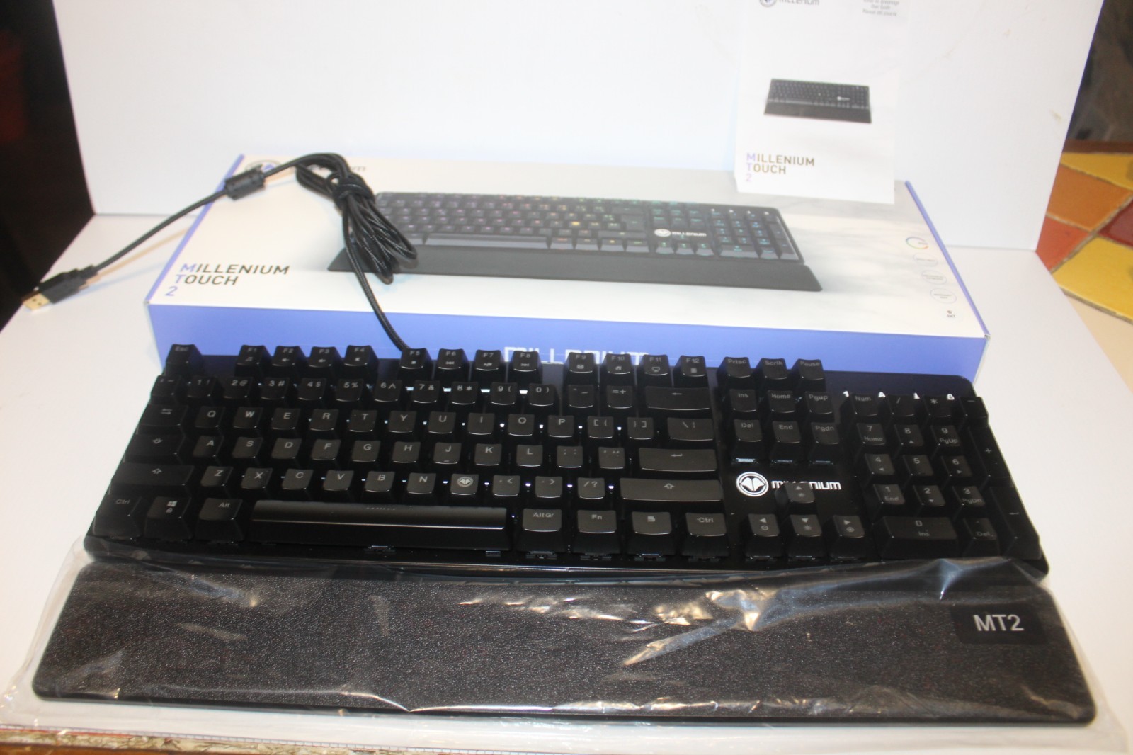 Clavier informatique gaming Millenium filaire noir pour PC - 3